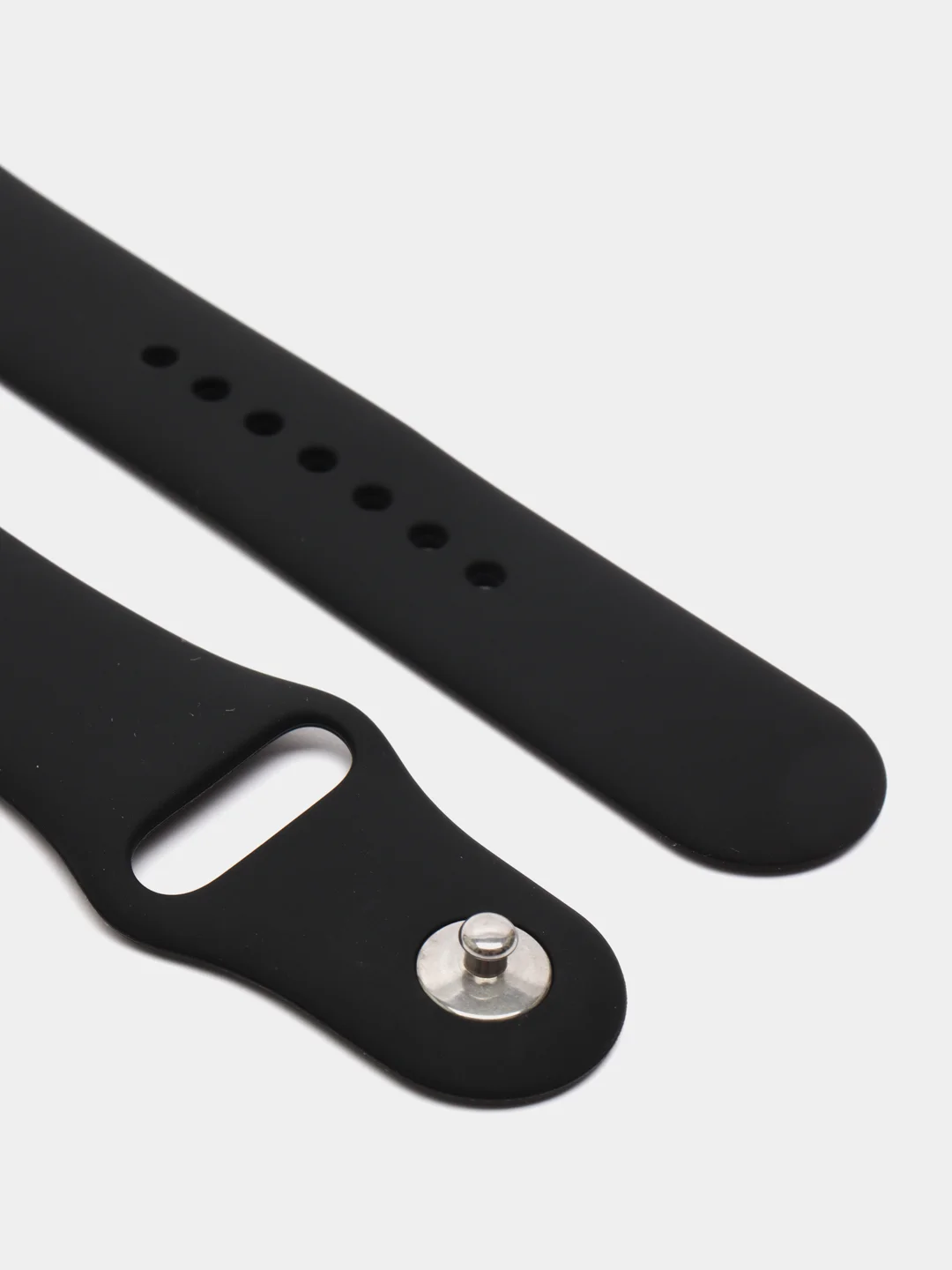 Черный ремешок, силиконовый, цветной, для Apple Watch, 38, 40, 42, 44, 45, 49 мм