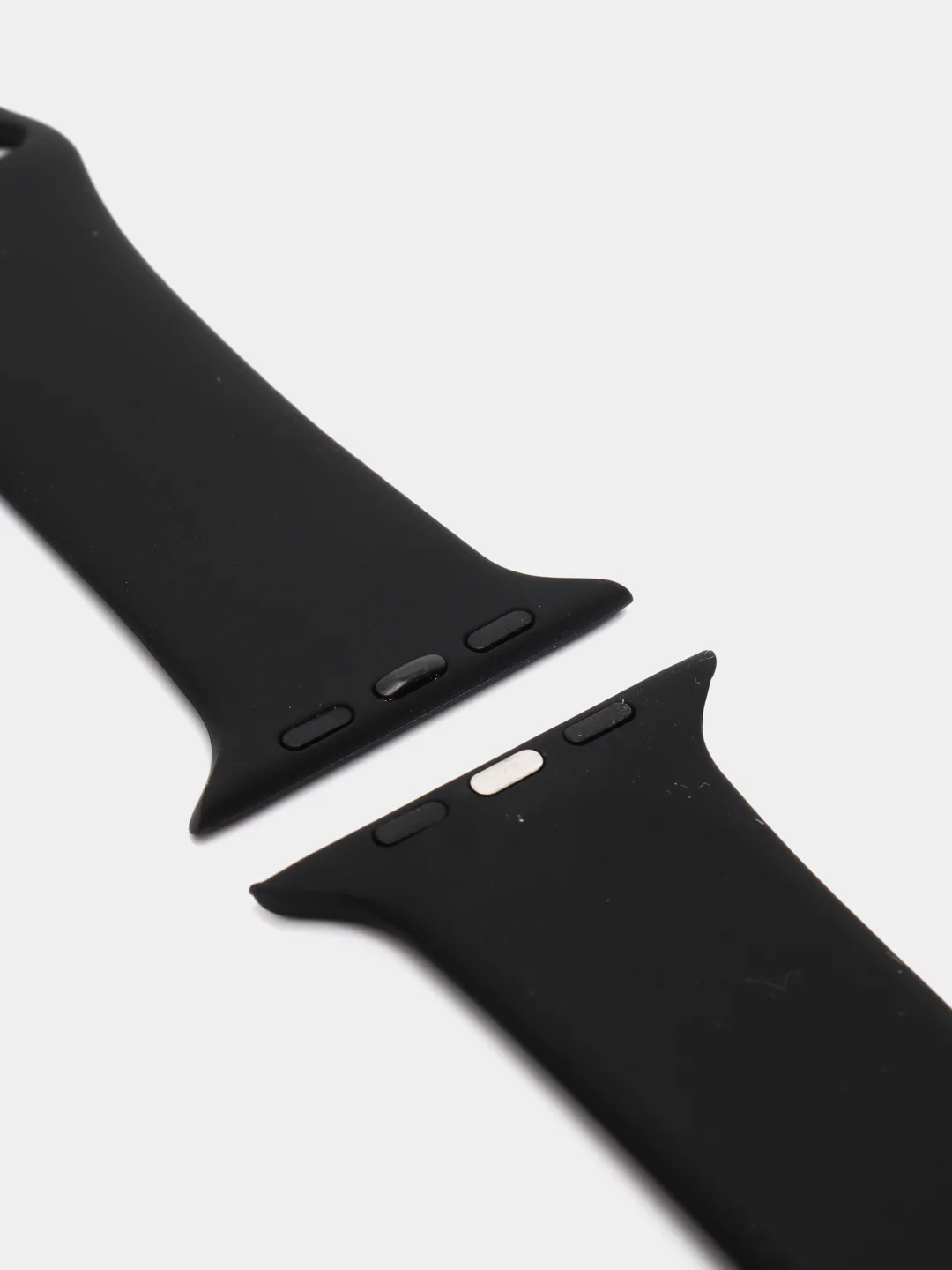 Черный ремешок, силиконовый, цветной, для Apple Watch, 38, 40, 42, 44, 45, 49 мм