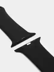 Черный ремешок, силиконовый, цветной, для Apple Watch, 38, 40, 42, 44, 45, 49 мм