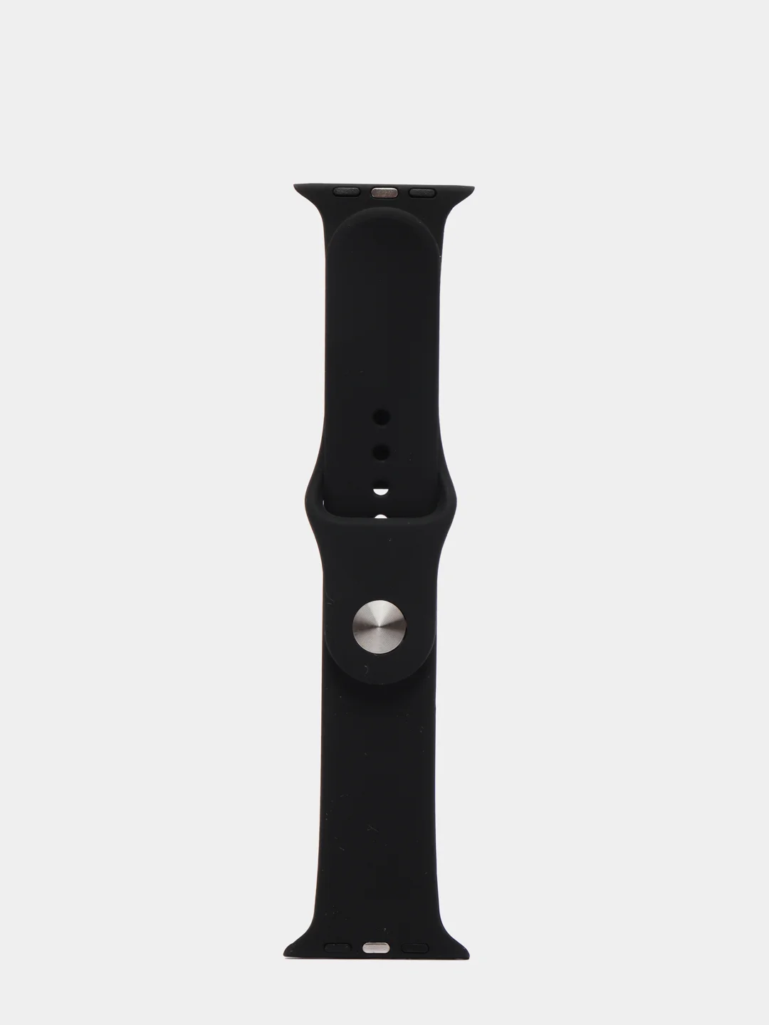 Черный ремешок, силиконовый, цветной, для Apple Watch, 38, 40, 42, 44, 45, 49 мм