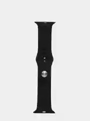 Черный ремешок, силиконовый, цветной, для Apple Watch, 38, 40, 42, 44, 45, 49 мм