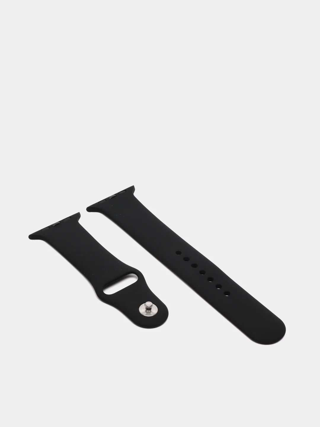 Черный ремешок, силиконовый, цветной, для Apple Watch, 38, 40, 42, 44, 45, 49 мм