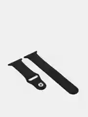 Черный ремешок, силиконовый, цветной, для Apple Watch, 38, 40, 42, 44, 45, 49 мм