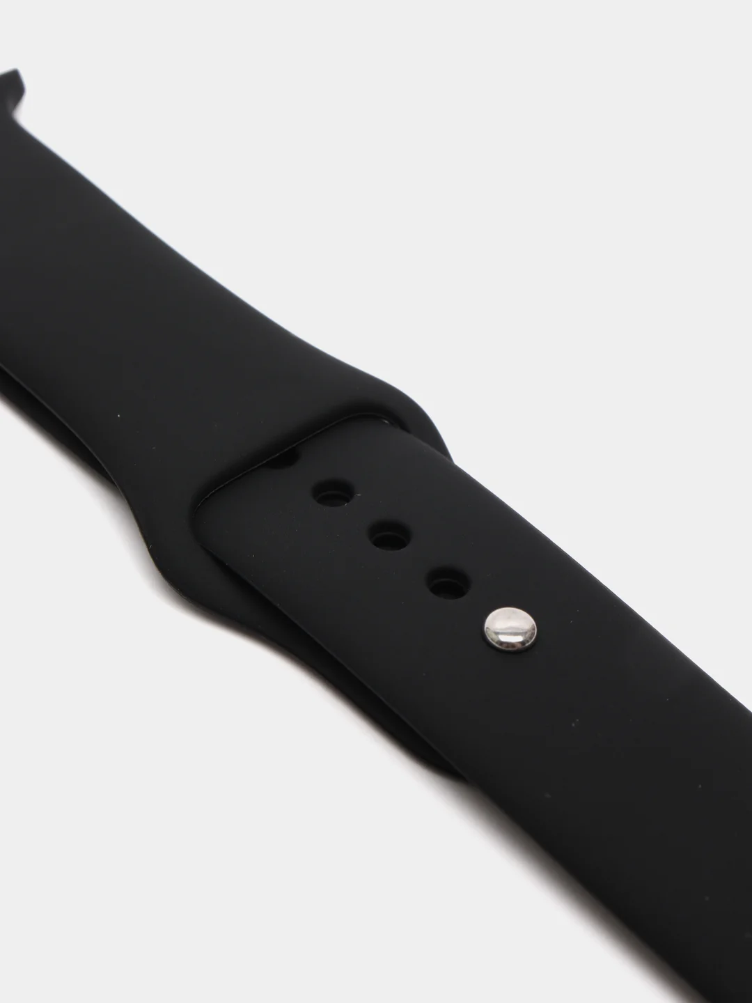 Черный ремешок, силиконовый, цветной, для Apple Watch, 38, 40, 42, 44, 45, 49 мм