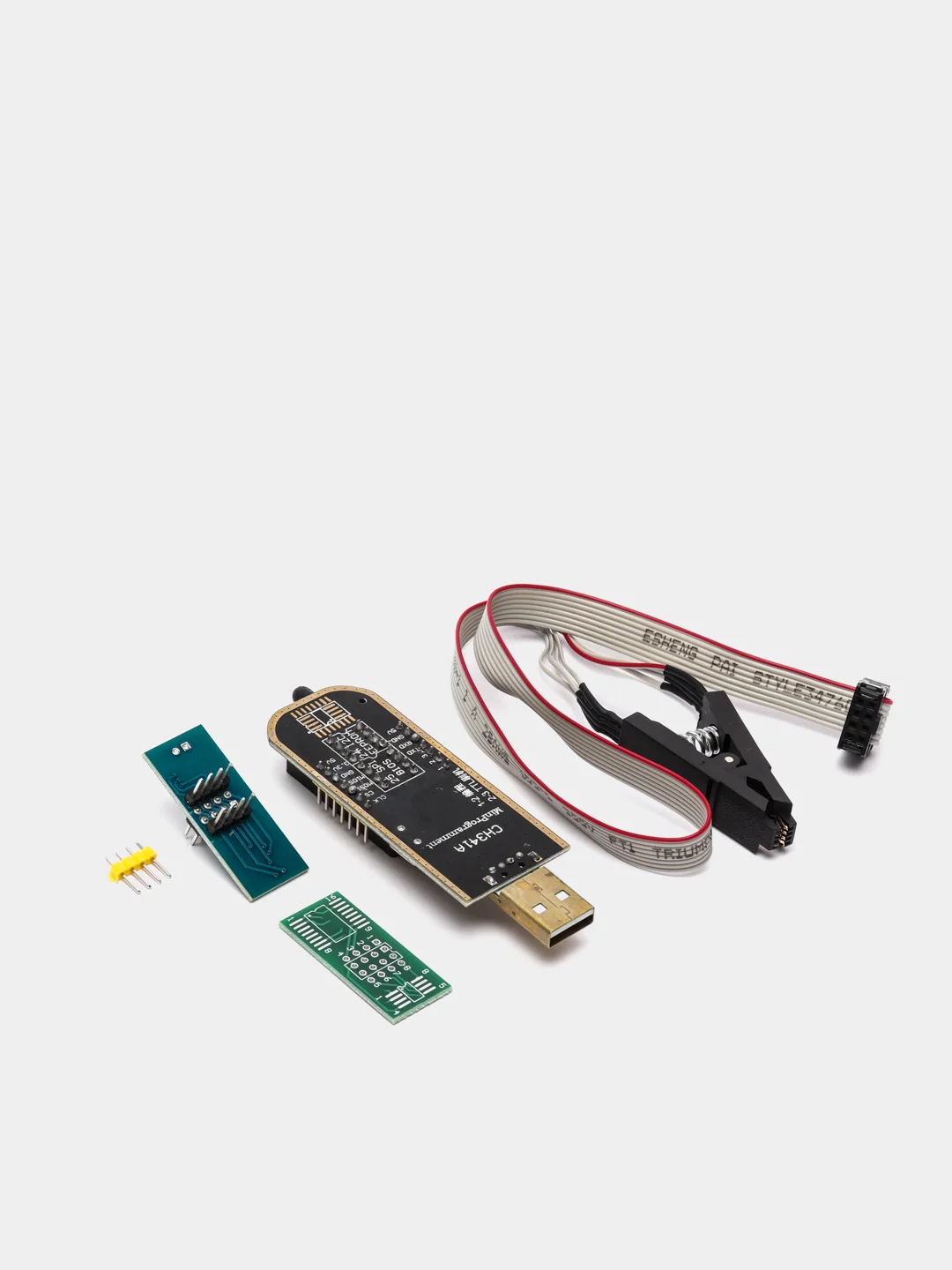 Программатор EEPROM для BIOS на микросхеме CH341 c зажимом-прищепкой для EEPROM 93/25/24