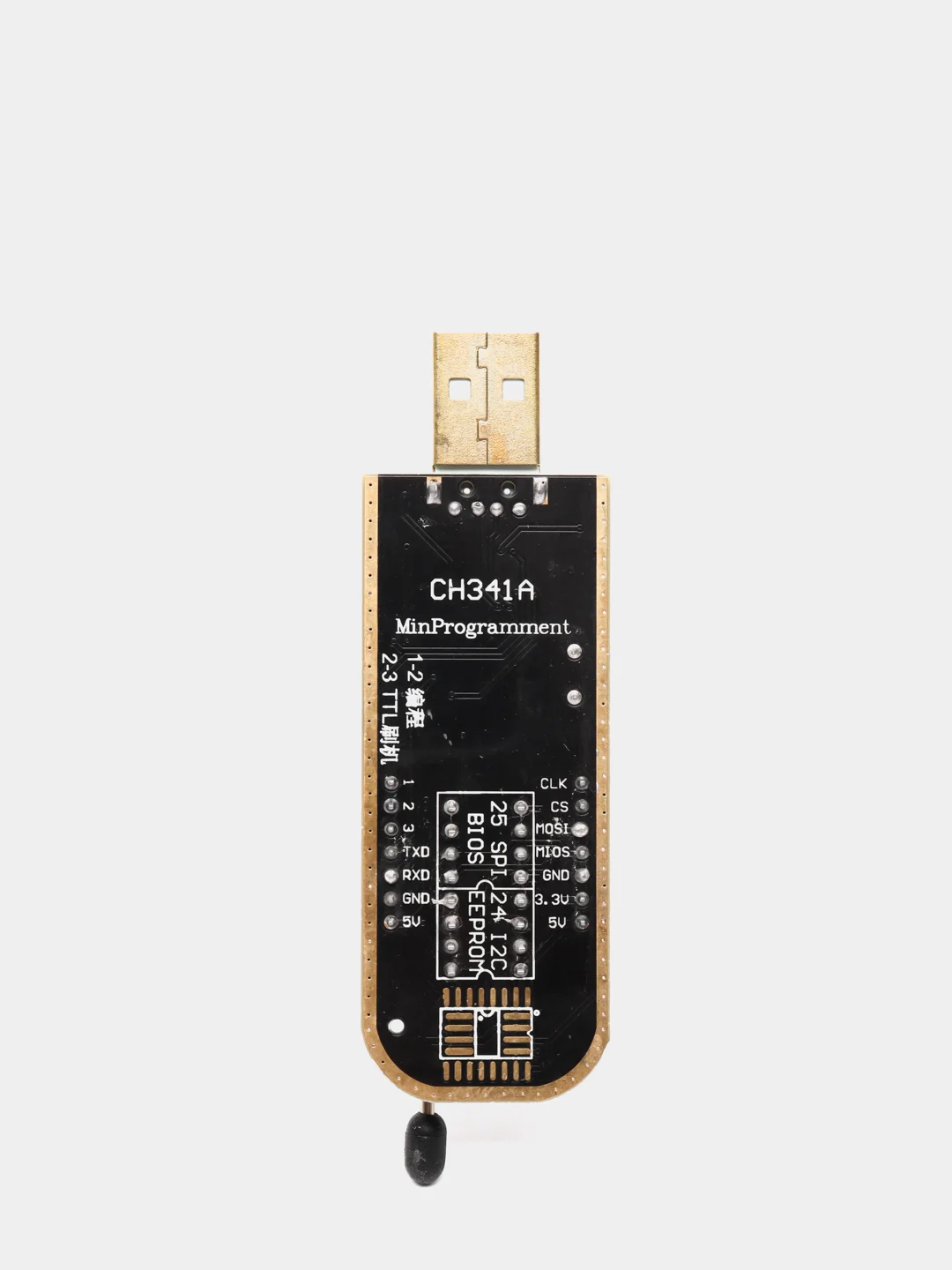 Программатор EEPROM для BIOS на микросхеме CH341 c зажимом-прищепкой для EEPROM 93/25/24