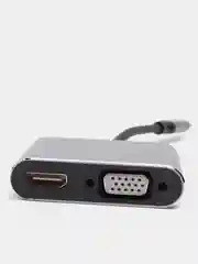 Угольный конвертер type C to VGA + HDMI