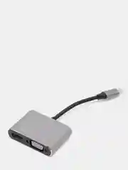 Угольный конвертер type C to VGA + HDMI