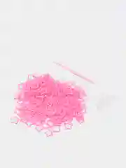 Розовый набор резинок для плетения Loom Bands 600 штук "Звезда"