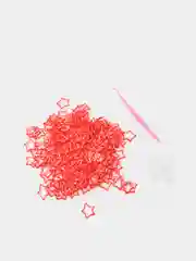Красный набор резинок для плетения Loom Bands 600 штук "Звезда"
