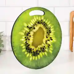 Доска разделочная круглая, кухонная, "Киви в разрезе", 26,5 см