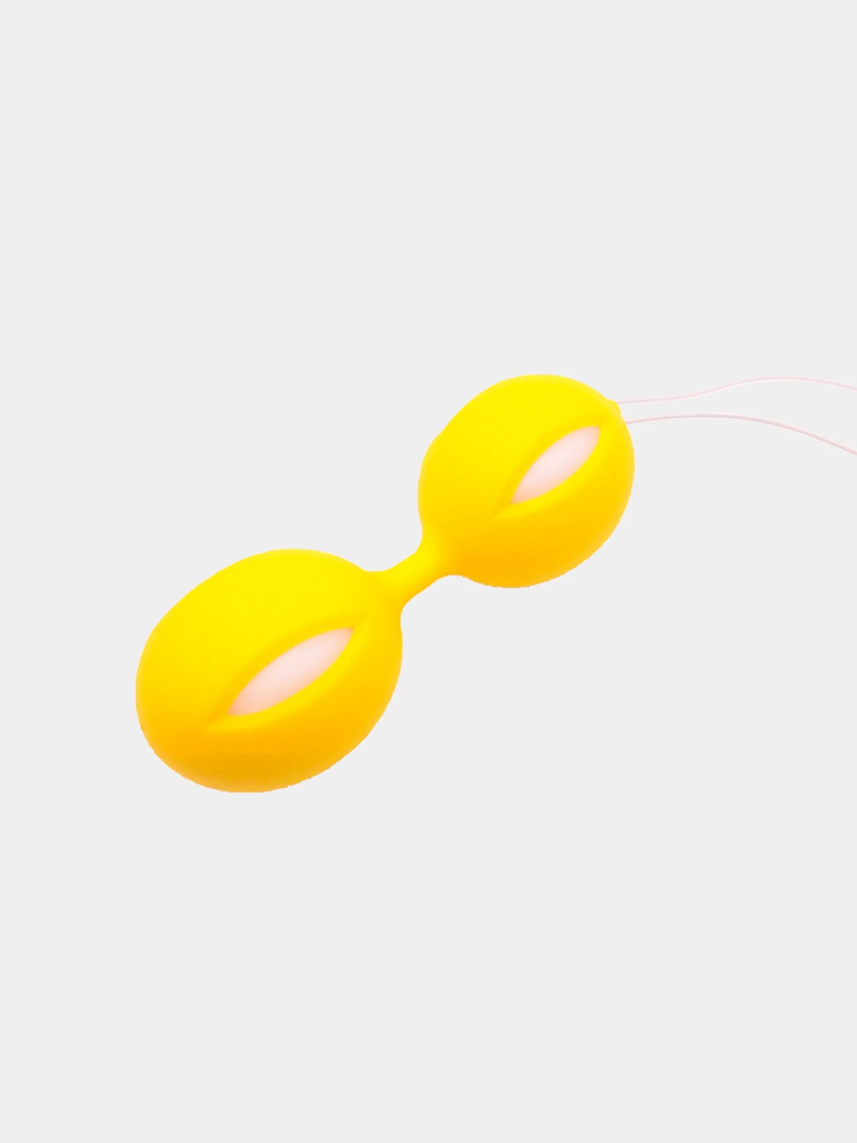 Желтый вагинальный тренажёр "Тренажёр шарики Кегеля""Kegel Balls"