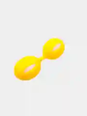 Желтый вагинальный тренажёр "Тренажёр шарики Кегеля""Kegel Balls"