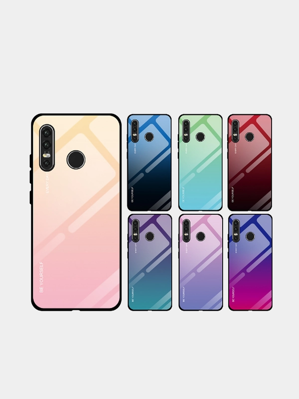 Градиентный чехол из закалённого стекла на Honor Y8P, 10S, 30Pro, 30Pro+, 30, Mate 40Pro