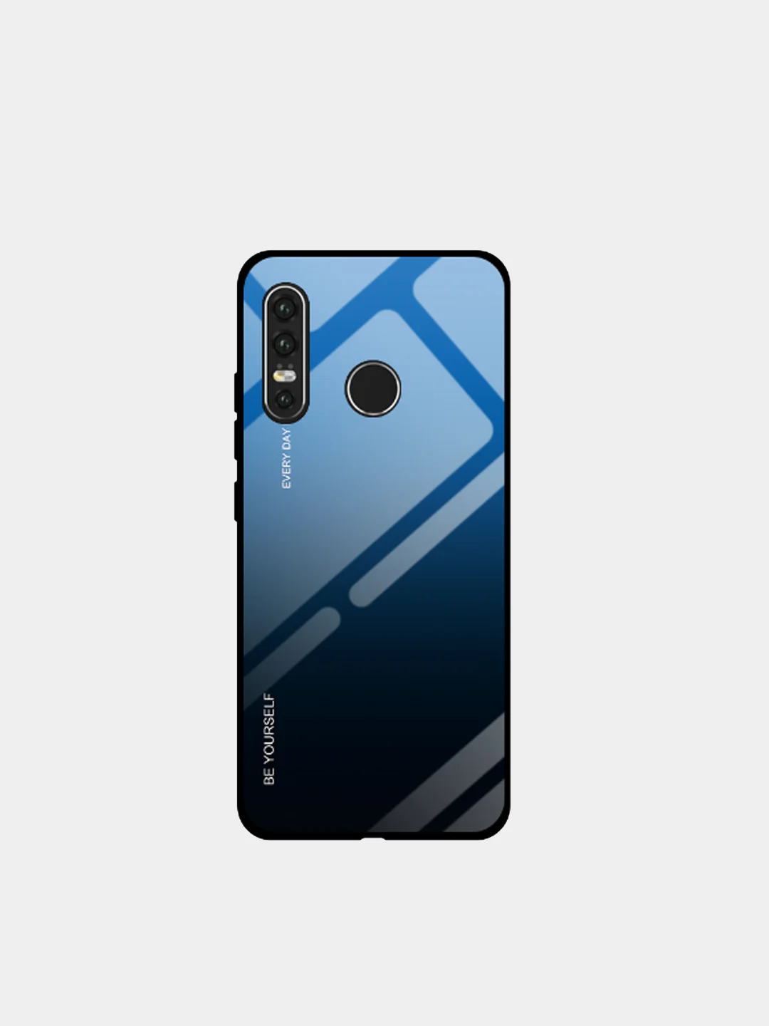 Темно-синий градиентный чехол из закалённого стекла на Honor Y8P, 10S, 30Pro, 30Pro+, 30, Mate 40Pro
