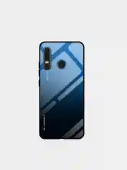 Темно-синий градиентный чехол из закалённого стекла на Honor Y8P, 10S, 30Pro, 30Pro+, 30, Mate 40Pro