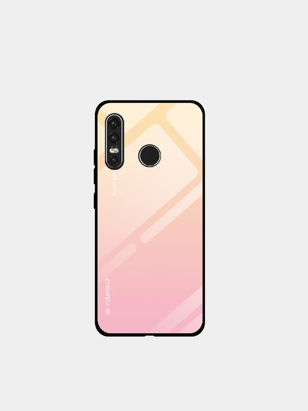 Розовый градиентный чехол из закалённого стекла на Honor Y8P, 10S, 30Pro, 30Pro+, 30, Mate 40Pro