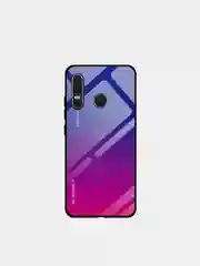 Фиолетовый градиентный чехол из закалённого стекла на Honor Y8P, 10S, 30Pro, 30Pro+, 30, Mate 40Pro