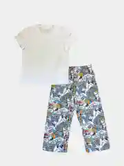 Белый пижама детская с рисунком, из хлопка, для мальчика СПОРТ (Россия)