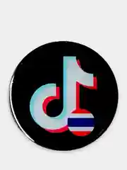 Медный попсокет TikTok для смартфона (Tik tok, тик ток, тикток)
