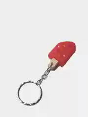 Коралловый брелок для девочек на рюкзак "Мороженое", 4*2 см