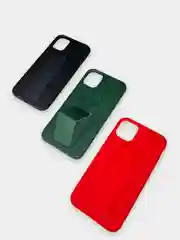 Чехол Apple iPhone 11 (6.1) силиконовый под кожу с подставкой