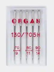 Иглы для швейных машин ORGAN Универсальные №70-90, 5 штук в пенале