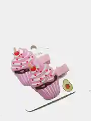 Розовый заколки детские "Пирожное и мороженое"