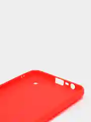 Красный чехол для Realme C21 силиконовый матовый, цветной