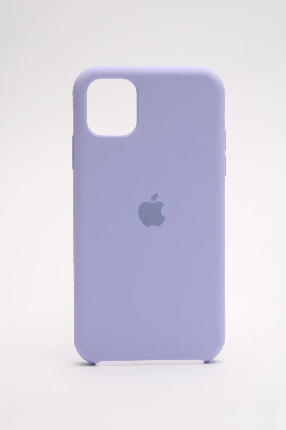 Лавандовый чехол Silicone case для iPhone 11 с открытым низом