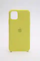 Желтый чехол Silicone case для iPhone 11 с открытым низом