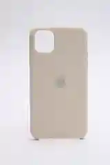 Бежевый чехол Silicone case для iPhone 11 с открытым низом