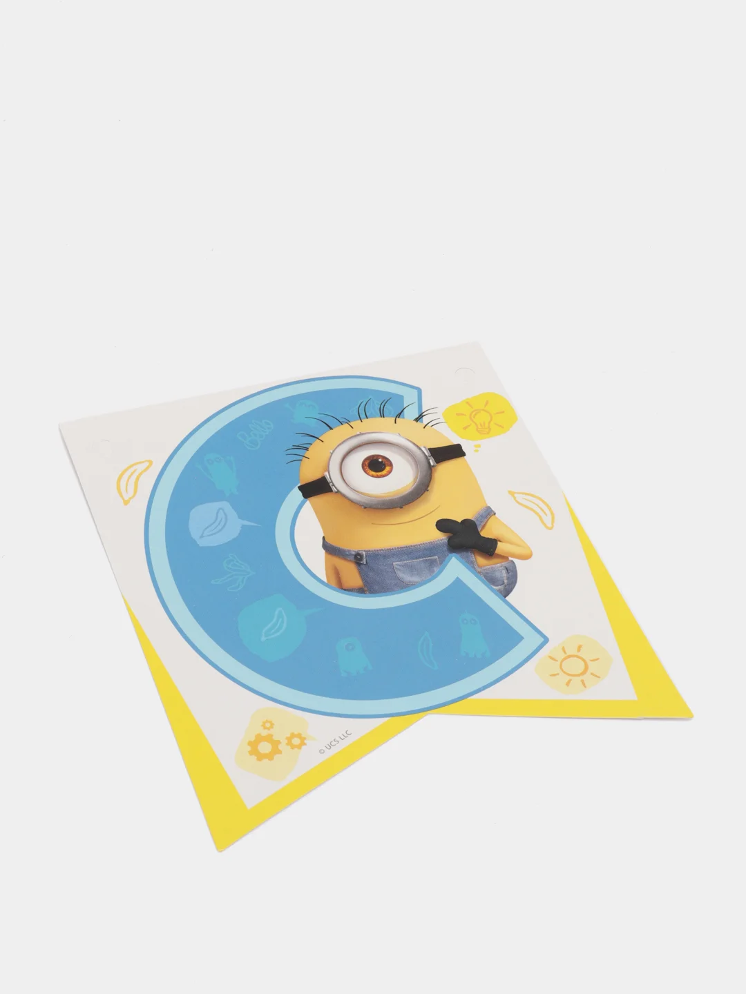 Minions 2. Гирлянда поздравительная "С Днем рождения!" (3D дизайн)