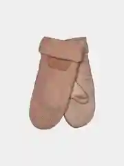 Розовый женские варежки с мехом
