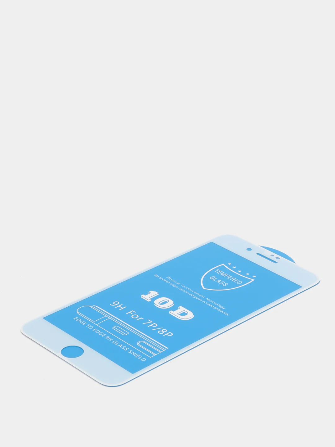 Белый защитное стекло 10D для Apple iPhone 6, 6Рlus, 7,8, 7Рlus, X, XS, ХR, 11, 12