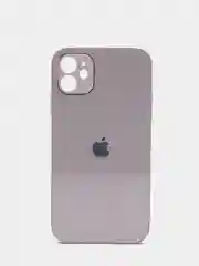 Пудровый чехол силиконовый со стеклянной панелью для Apple iPhone 11 (Айфон 11)