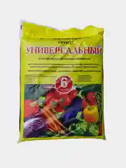 Грунт универсальный Рассада 6 л для комнатных растений, овощей (томаты, огурцы), земля