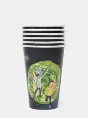 Набор бумажных стаканов Rick and Morty, 6 штук, 330 мл