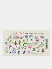 Наклейка для дизайна ногтей Lucky Rose Цветы, Змея слайдер для маникюра под гель лак