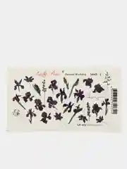 Наклейка для дизайна ногтей Lucky Rose тема Цветы, Яркий слайдер для маникюра под гель лак
