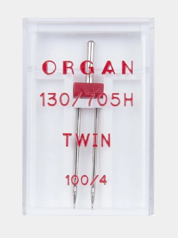 Игла для швейных машин ORGAN Двойная №100/4 в пенале
