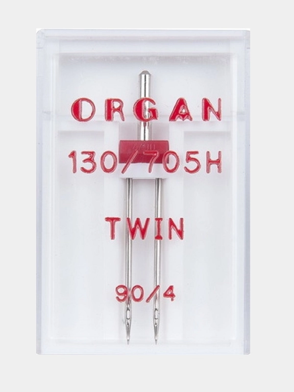 Игла для швейных машин ORGAN Двойная №90/4 в пенале