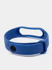 Синий ремешок силиконовый для браслета Xiaomi Mi Band 3, 4