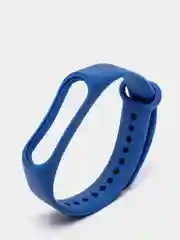 Синий ремешок силиконовый для браслета Xiaomi Mi Band 3, 4