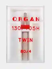 Игла для швейных машин ORGAN Двойная №80/4 в пенале