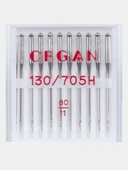 Иглы для швейных машин ORGAN Универсальные №80 10 шт. в пенале