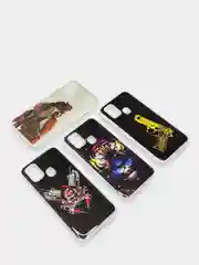 Белый чехол Samsung Galaxy M31, Самсунг Галакси М31 с рисунком