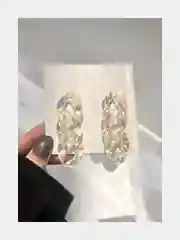 Серьги женские в форме цепи, голографик