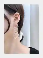 Серьги женские в форме цепи, голографик