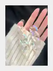 Серьги женские в форме цепи, голографик